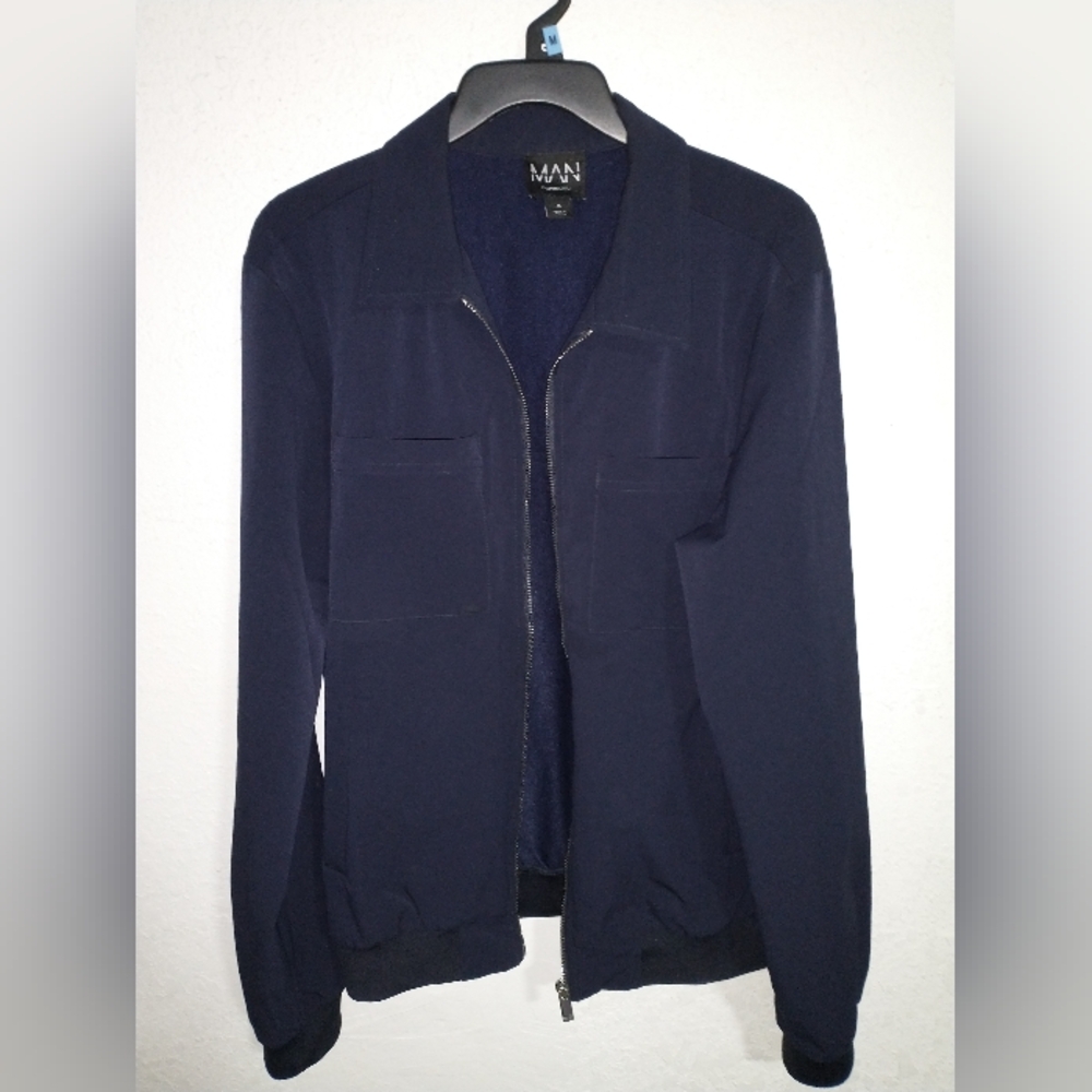 Navy Utility Harrington Jacket